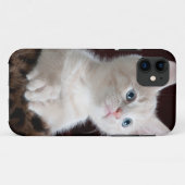 Super Niedlich White Kitten Case-Mate iPhone Hülle (Rückseite (Horizontal))