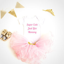 Super Niedlich wie Mommy Baby Girl Bodysuit Baby Strampler