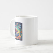 Super Niedlich Wizard Cat Sticker Kaffeetasse (Vorderseite Links)