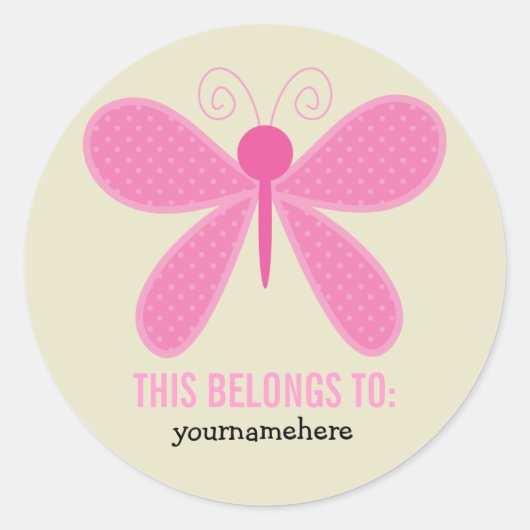 Super Niedliche Blume DAS GEHÖRT ZU Stickern Runder Aufkleber (Vorderseite)