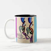 Super niedliche Kaffeetasse, um Ihrer Schwester zu Zweifarbige Tasse (Links)