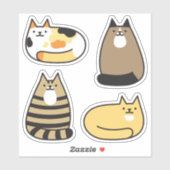 Super Niedliche Kawaii Cats Aufkleber (Blatt)