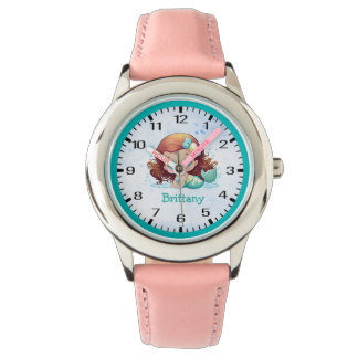 Super Niedliche Meerjungfrau mit Bow Children's Wa Armbanduhr