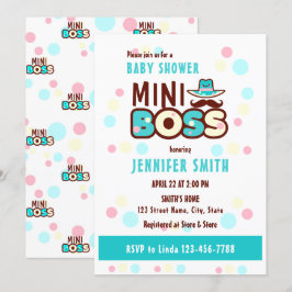 Super Niedliche Mini Boss Babydusche Einladung