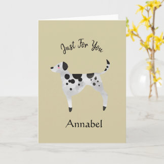 Super Niedliche Personalisierte Dalmatien Karte