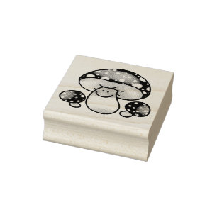 super niedliche Pilze Gummistempel