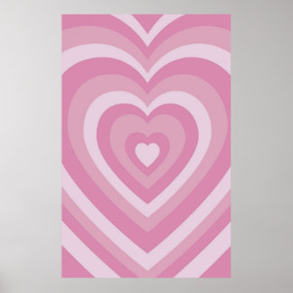 Super Niedliche Pink Powerpuff Girls Liebe Herzstü Poster
