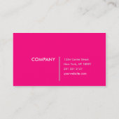 Super niedliche rosa Polkapunkt-Geschäftskarten Visitenkarte (Rückseite)