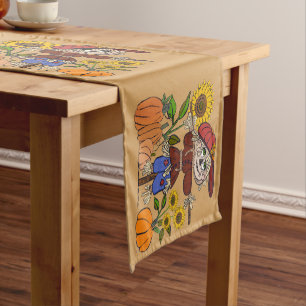 Super Niedliche Scarecrow Table Runner Table Cover Kurzer Tischläufer