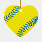 Super niedliche Softball-Gastgeschenke für Mädchen Keramik Ornament (Hinten)