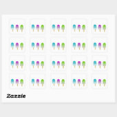 Super Niedliche Sticker mit Popsim 3 Design (Blatt)