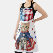 Super Niedliche Tabby Cat Mama All-Over Print Schü Schürze (InSitu)