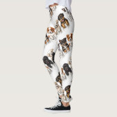 Super Niedliche Taschen voller Welpen Leggings (Links)