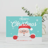 Super Niedliche Weihnachtskarte Feiertagskarte (Stehend Vorderseite)