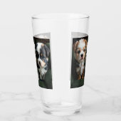 Super Niedliche Welpen auf dem Sofa 2 Glas (Rechts)