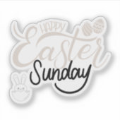 Super Niedlicher Aufkleber für Ostern (Vorderseite)