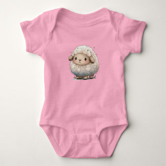 Super Niedlicher Baby Sheep Cartoon Baby Strampler