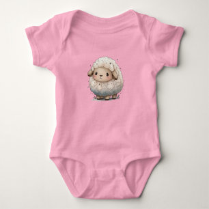 Super Niedlicher Baby Sheep Cartoon Strampler