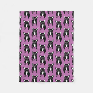 Super niedlicher brindle französische fleecedecke