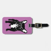 Super niedlicher brindle französische gepäckanhänger (Vorderseite horizontal)