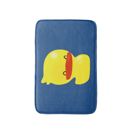 Super Niedlicher Ducky Blue Bath Mat Badematte (Vorderseite Vertikal)