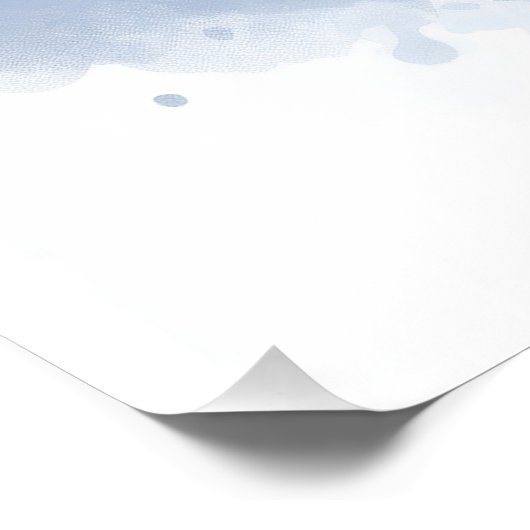 Super niedlicher Engel schlafend Welpe Border Coll Poster (Ecke)