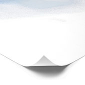 Super niedlicher Engel schlafend Welpe Border Coll Poster (Ecke)