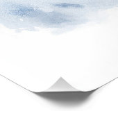 Super niedlicher Engel schlafend Welpe Sibirien Hu Poster (Ecke)