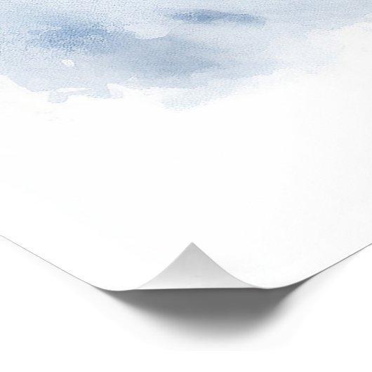 Super niedlicher Engel schlafend Welpe Sibirien Hu Poster (Ecke)