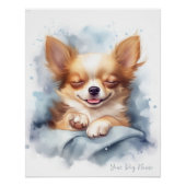Super niedlicher Engel schlafender Welpe Chihuahua Poster (Vorderseite)