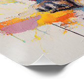 Super Niedlicher Mops Dog Puppy 001 - Xeno Lucilfe Poster (Ecke)