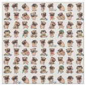 Super Niedlicher Mops Stoff (Muster)