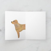 Super Niedlicher Personalisierter Labrador/Retriev Karte (Innenseite)