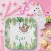 Super niedlicher Schwulengeburt Pappteller (Party)