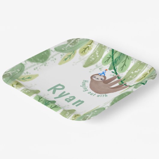 Super niedlicher Schwulengeburt Pappteller (Gewinkelt)