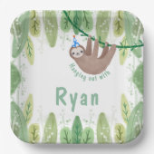 Super niedlicher Schwulengeburt Pappteller (Vorderseite)