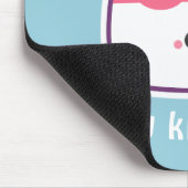 Super niedlicher Tofu mit glücklichem Gesicht Mousepad (Ecke)