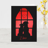 Super Niedlicher Valentinstag, Funny Dog Valentine Karte (Gelbe Blume)