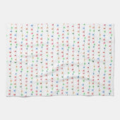 Super niedlicher Weihnachtslicht-Musterküchendekor Geschirrtuch (Horizontal)