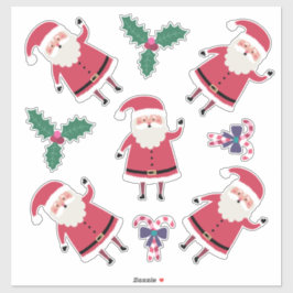 Super niedlicher Weihnachtsmann, Weihnachten Aufkleber