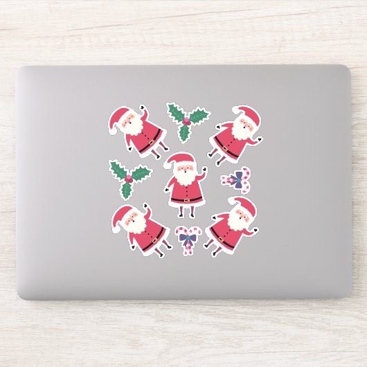 Super niedlicher Weihnachtsmann, Weihnachten Aufkleber (Computer)