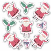Super niedlicher Weihnachtsmann, Weihnachten Aufkleber (Vorderseite)
