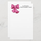 Super niedliches Girly Material-Briefpapier Briefpapier (Vorne/Hinten)