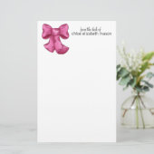Super niedliches Girly Material-Briefpapier Briefpapier (Stehend Vorderseite)