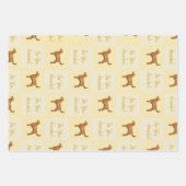 Super niedliches Goldenes Doodle Geschenkpapier Set (Vorderseite 2)