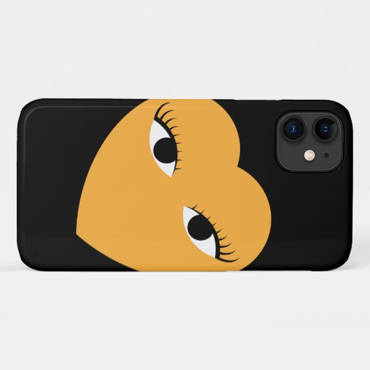 Super Niedliches Herz mit Augen Case-Mate iPhone Hülle (Rückseite (Horizontal))