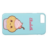 Super niedliches Kawaii-Süßkuchen-Monogramm Case-Mate iPhone Hülle (Rückseite (Horizontal))