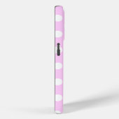 Super Niedliches Rosa mit stilvollen weißen Polka- Case-Mate iPhone Hülle (Rückseite / Rechts)