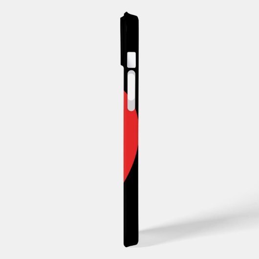 Super Niedliches Rotes Herz mit Augen Case-Mate iPhone Hülle (Rückseite / Links)