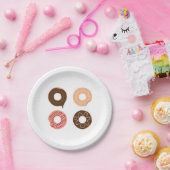 Super niedliches Set von Donuts Party Platte Pappteller (Party)